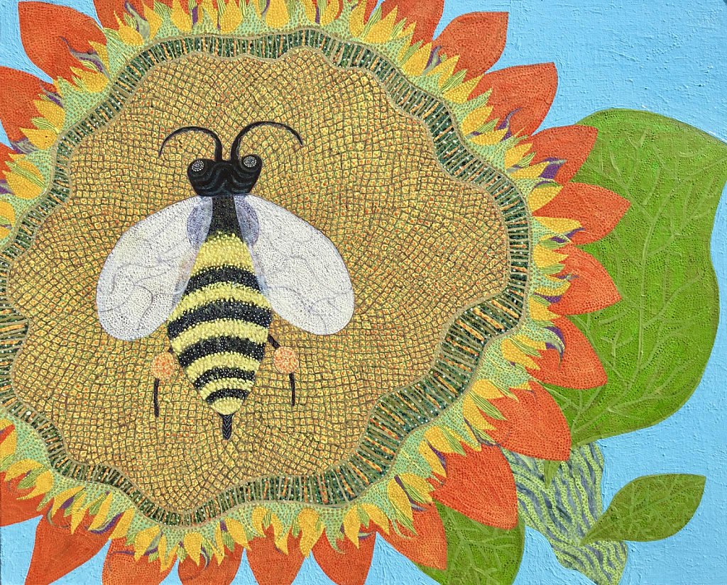 Bee on a Sunflower