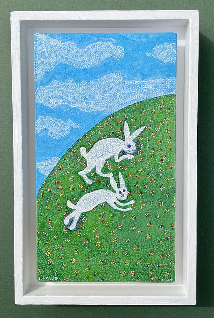 Hares on a Hillside