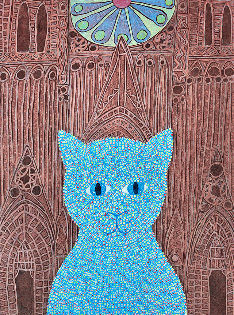 Strasbourg Cathedral Cat